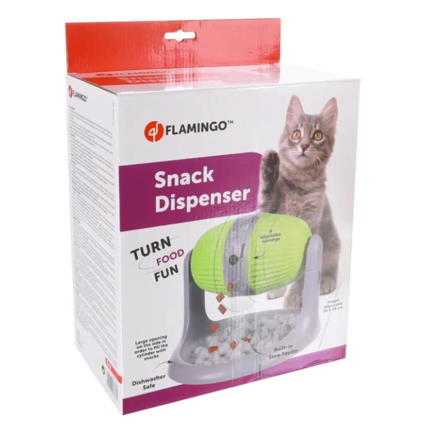 Flamingo dispensador de snacks para mascotas