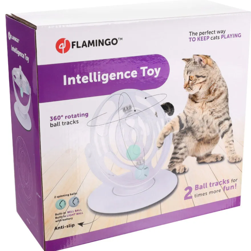 Flamingo Dita juguete interactivo electrónico y giratorio para gatos