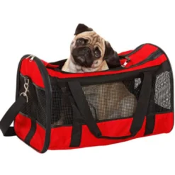 Flamingo Divina Bolso transportín rojo para mascotas