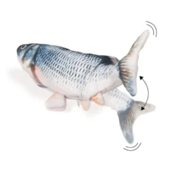 Flamingo Flounder Pez de Juguete Eléctrico para gatos