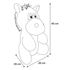 Flamingo Henny Burro de Peluche Gris para perros