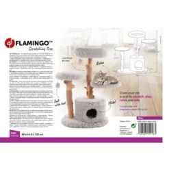 Flamingo Hina Árbol Rascador con 3 pisos para gatos