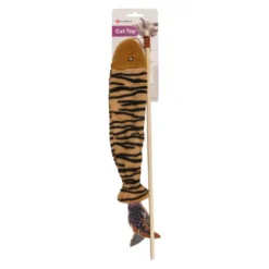 Flamingo Jungle Caña con Pez para gatos