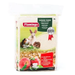 Flamingo Lecho de Viruta de Madera Aroma Manzana para roedores