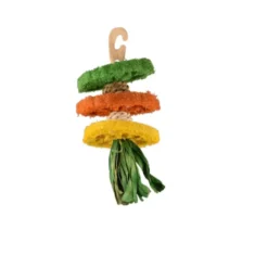 Flamingo Legou Gancho Multi Luffa juguete para roedores