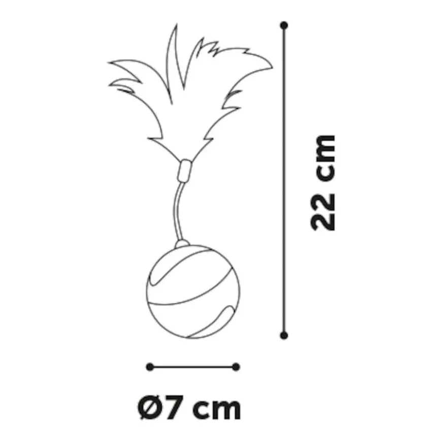 Flamingo Magic Mechta Azul Pelota con Movimiento para gatos