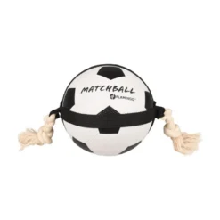 Flamingo Matchball Pelota de Futbol con cuerda para perros