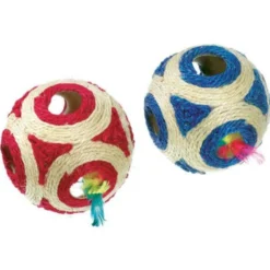 Flamingo Pelota de sisal con sonajero para gatos