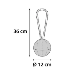 Flamingo Pelota Verde con Cuerda para perros