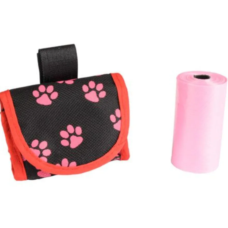 Flamingo Portabolsas Rosa para Cinturón para perros