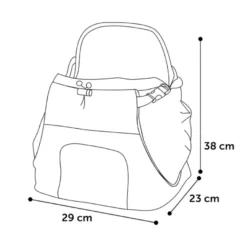Flamingo Sybil Mochila Frontal Azul para mascotas