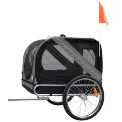 Flamingo Transportín con Remolque de bicicleta para perros