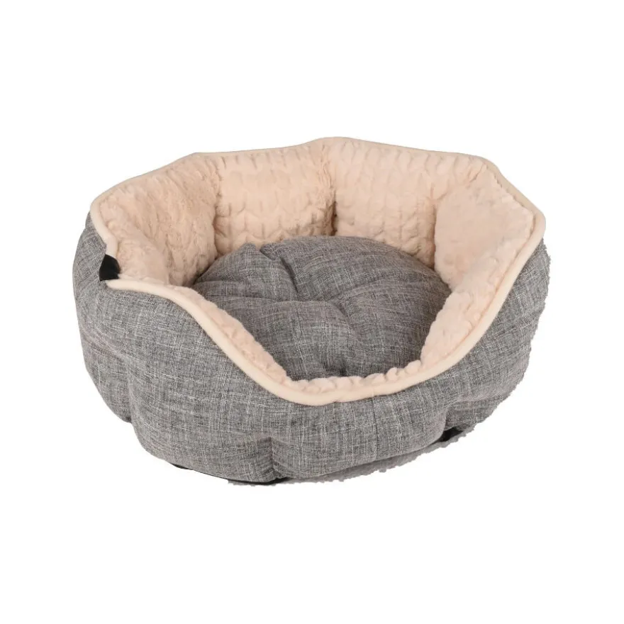 Flamingo Zupo Octógono Gris cama cuna para perros y gatos