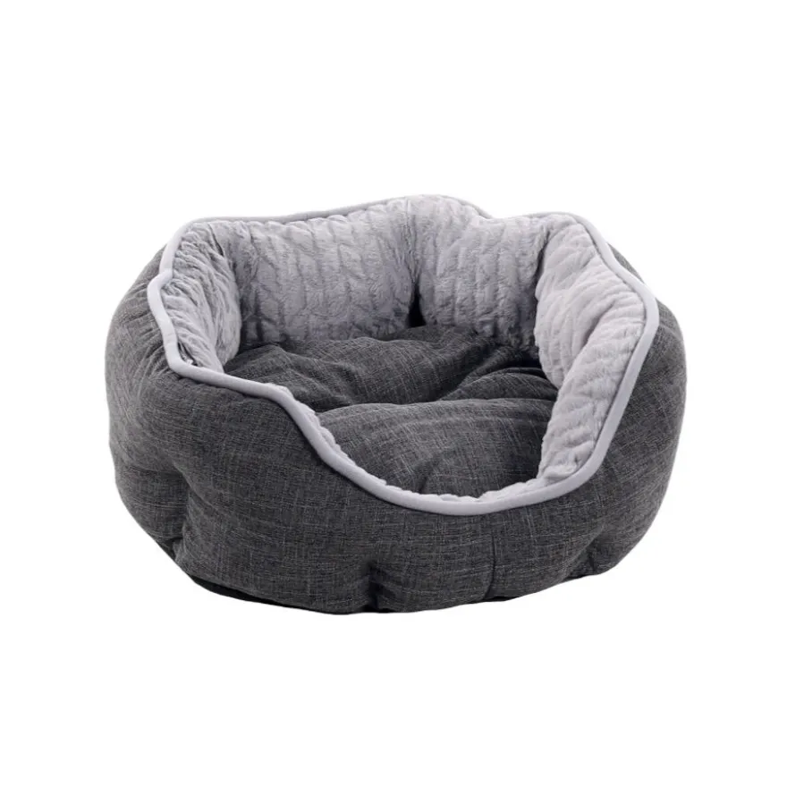 Flamingo Zupo Octógono Gris Oscuro cama para perros y gatos