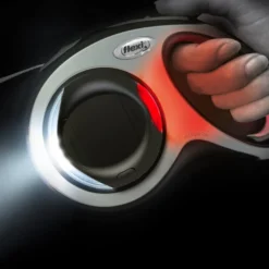 Flexi Literna de Luz led negra para correas