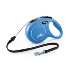 Flexi New Classic Correa de Cordón Extensible Azul para perros