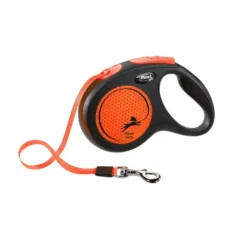 Flexi New Neón Correa Extensible naranja para perros