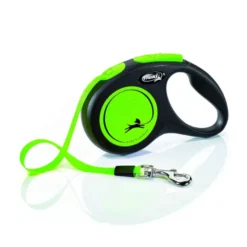 Flexi New Neon Correa Extensible verde para perros