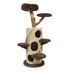 Freedog Rascador Zenpear Limb Beige y Marrón para gatos