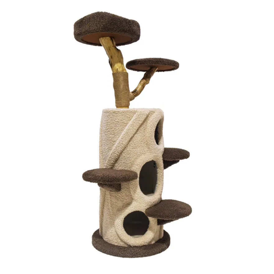 Freedog Rascador Zenpear Limb Beige y Marrón para gatos