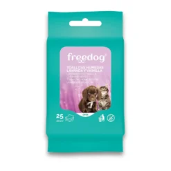 Freedog Toallitas Húmedas con Lavanda y Vainilla para perros y gatos