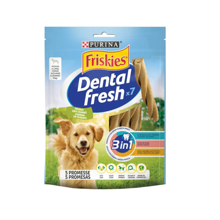 Friskies Medium & Large Snacks Dentales para perros