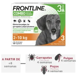 Frontline Combo Pipetas Antiparasitarias para perros pequeños