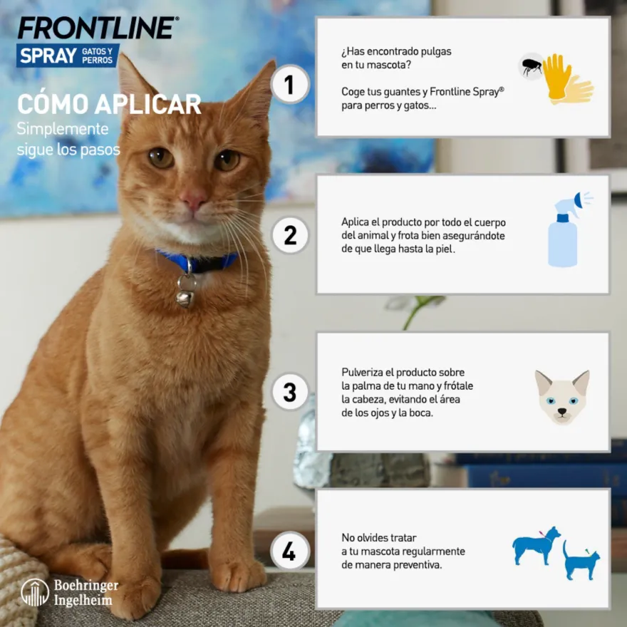 Frontline Spray Antiparasitario para perros y gatos