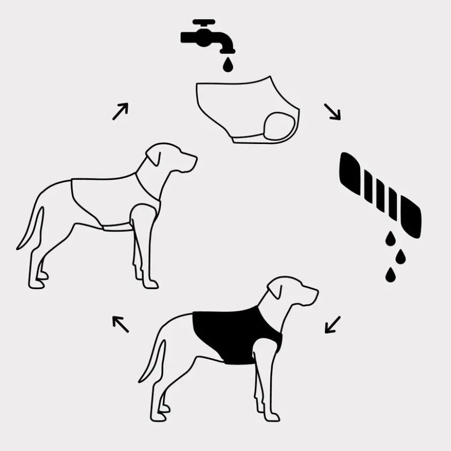 GF Pet ElastoFit Ice Vest Chaleco Refrescante para perros