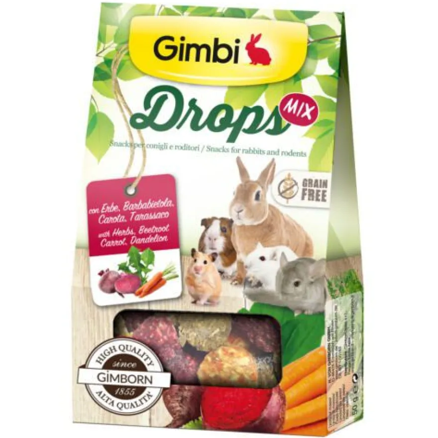 Gimbi Drops Mix Chuches para roedores