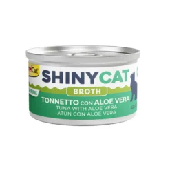GimCat Atún y Aloe Vera caldo en lata para gatos