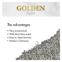 Golden Grey Light Arena Aglomerante para gatos