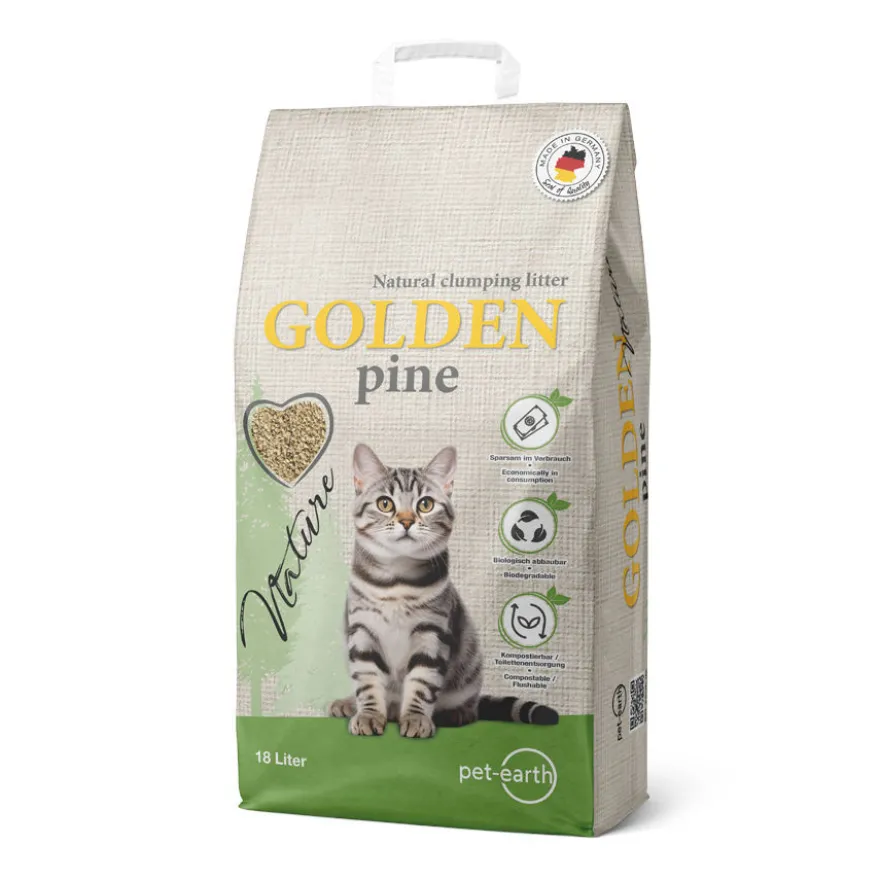 Golden Grey Pino Arena Aglomerante para gatos