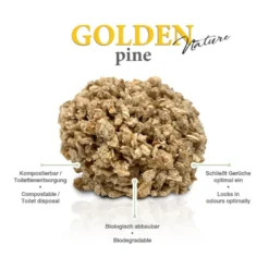 Golden Grey Pino Arena Aglomerante para gatos