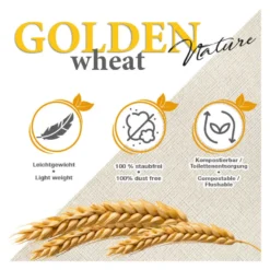 Golden Grey Trigo Arena Aglomerante para gatos
