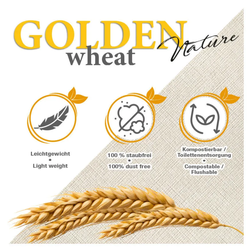 Golden Grey Trigo Arena Aglomerante para gatos