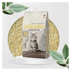 Golden Grey Yuca Arena Aglomerante para gatos