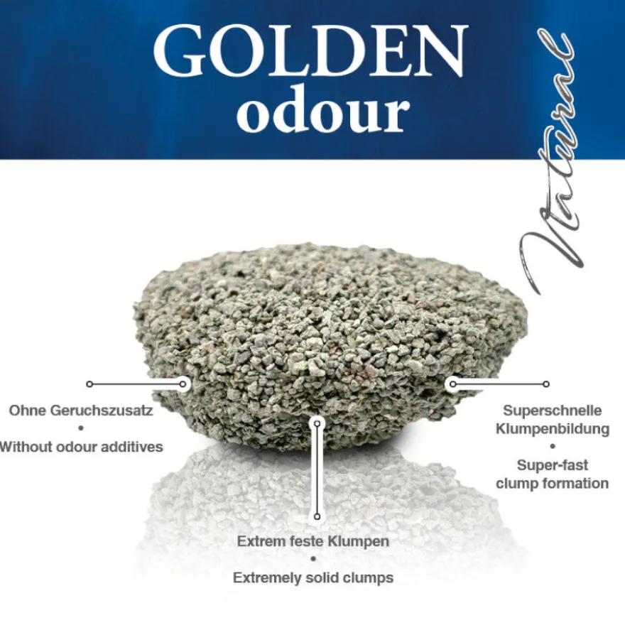 Golden Odour Arena Aglomerante Absorbe Olores para gatos