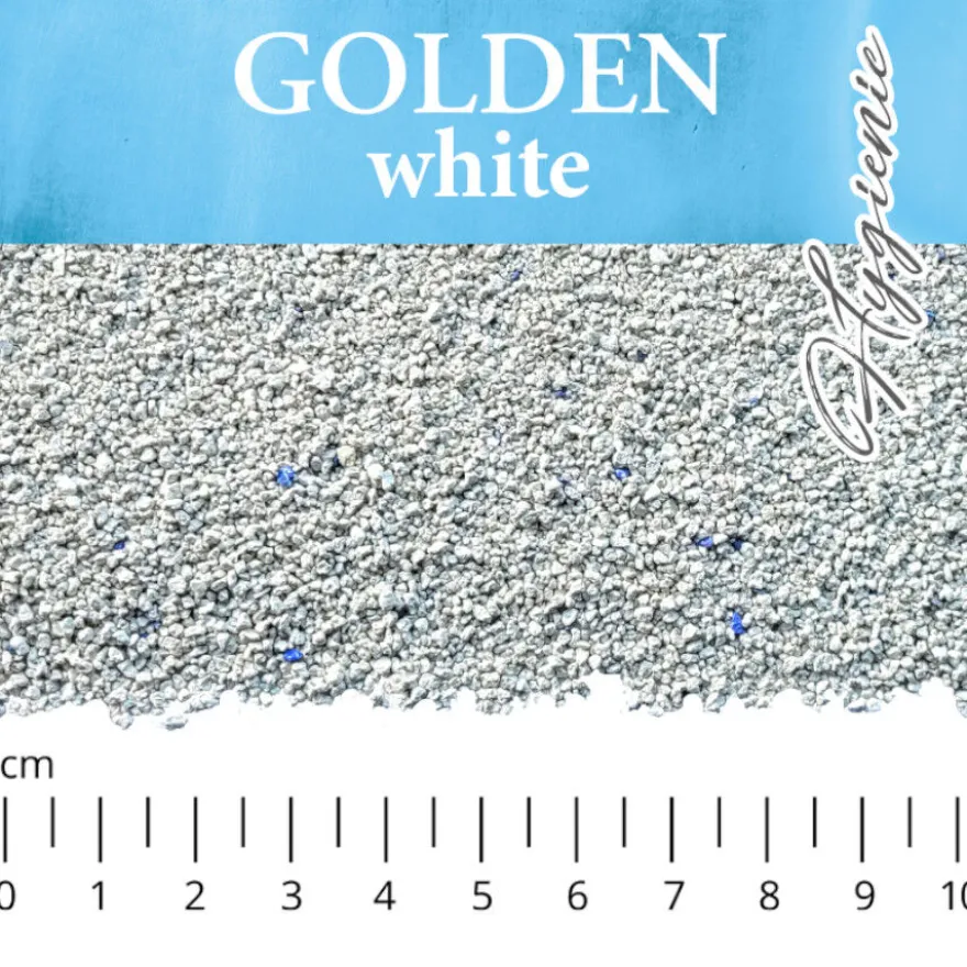 Golden White Arena Aglomerante Blanca para gatos
