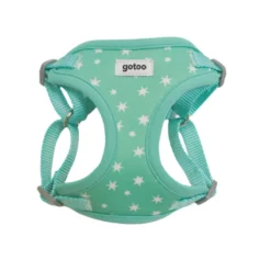 Gotoo Arnés ajustable estampado estrellas verde para cachorros