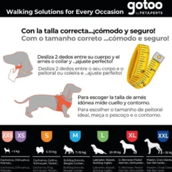 Gotoo Arnés antitirones rojo para perros