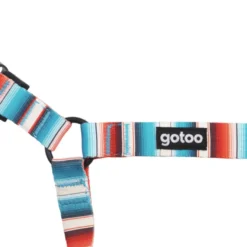 Gotoo Arnés estampado de rayas multicolor para perros