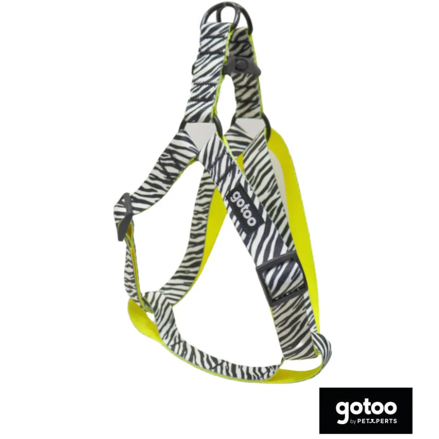 Gotoo Arnés estampado zebra para perros