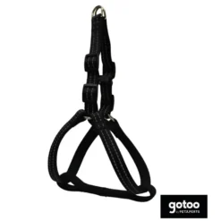 Gotoo Arnés reflectante de neopreno negro para perros