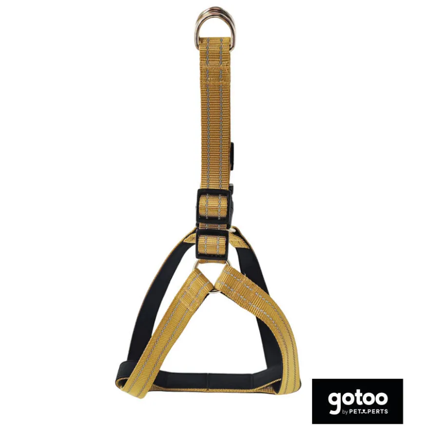 Gotoo Arnés reflectante de neopreno beige para perros