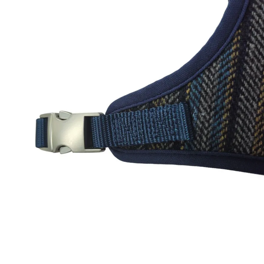 Gotoo Arnés tipo camiseta Tweed azul para perros