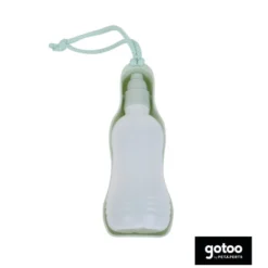 Gotoo Botella Bebedero Portátil de Plástico Verde para perros y gatos