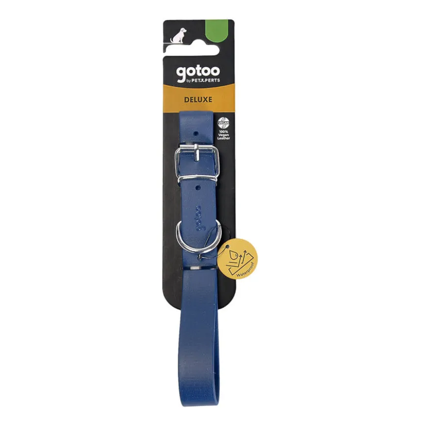 Gotoo Collar Biothane azul para perros