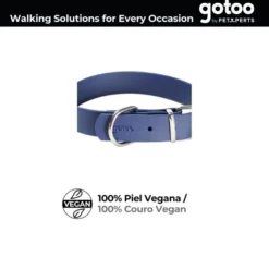 Gotoo Collar Biothane azul para perros