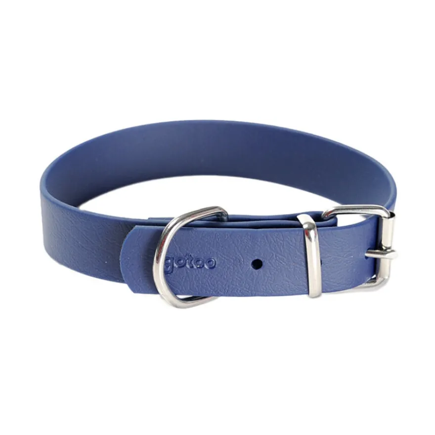 Gotoo Collar Biothane azul para perros